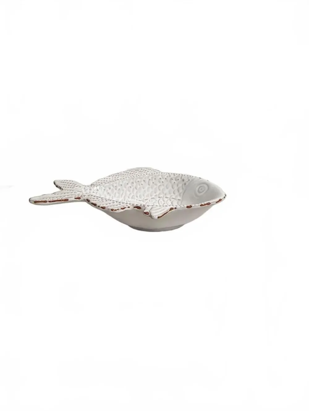 Mud Pie Ceramic Fish Shaped Decorative Bowl